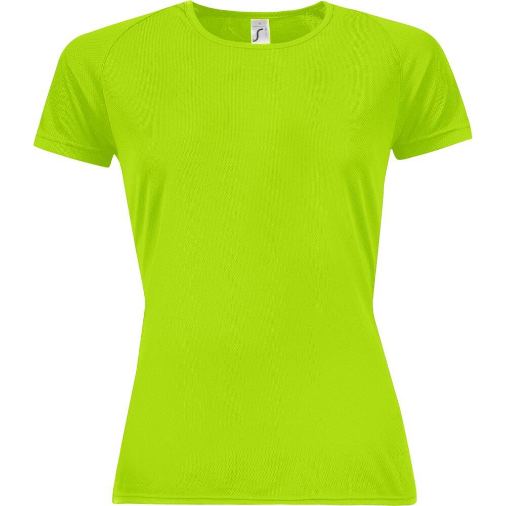 Футболка женская Sporty Women 140 зеленый неон, размер XS