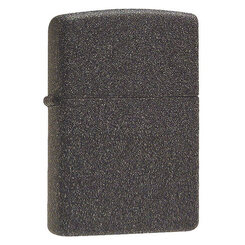 Зажигалка Zippo с покрытием Iron Stone, латунь/сталь, серая, матовая, 36x12x56 мм