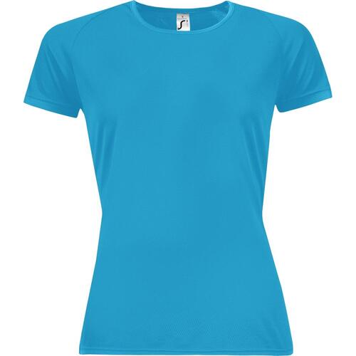 Футболка женская Sporty Women 140 бирюзовая, размер XS